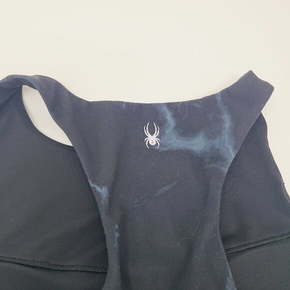 Spyder Active | Women's Black Tie Dyed Racerback Sports Bra (Size Large) - Picture 9 of 11